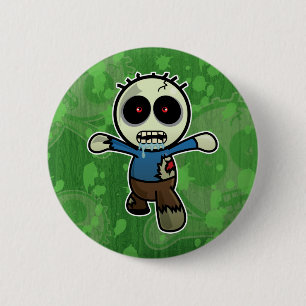 Bóton Redondo 5.08cm Zombi pequeno bonito dos desenhos animados
