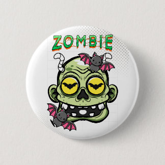 Bóton Redondo 5.08cm Zombie