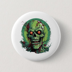 Bóton Redondo 5.08cm zombie Halloween