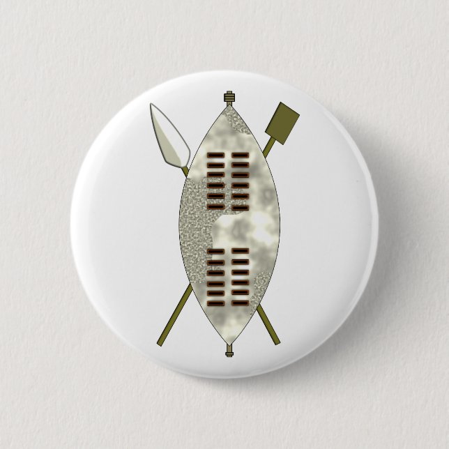 Bóton Redondo 5.08cm Zulu escudo buckler (Frente)