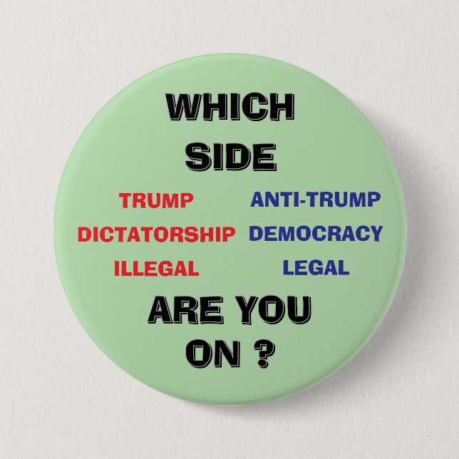 Bóton Redondo 7.62cm 3 inch round Button (Frente)