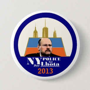 Bóton Redondo 7.62cm A polícia de NY quer Joe Lhota para o Mayor 2013