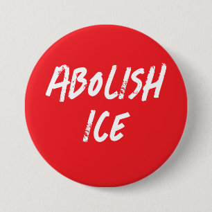 Bóton Redondo 7.62cm Abolir Protesto Político ICE