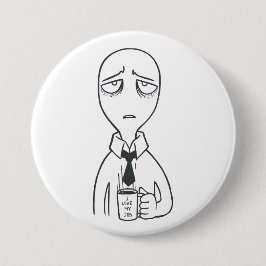 Bóton Redondo 7.62cm Adoro o meu trabalho, Button