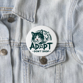 Bóton Redondo 7.62cm Adotar não comprar 1