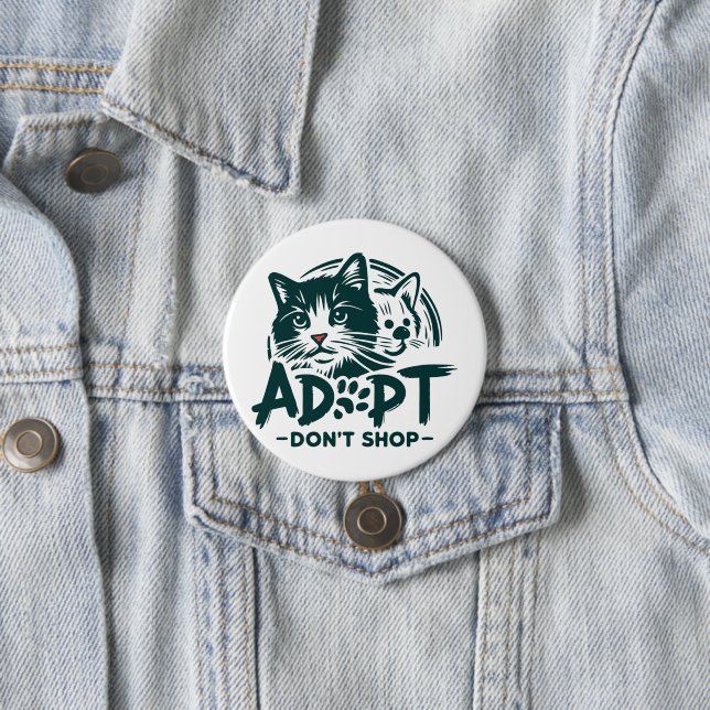 Bóton Redondo 7.62cm Adotar não comprar 1 (In Situ)