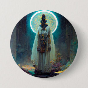 Bóton Redondo 7.62cm Alienígena Fae 2 Fantasy Sci-Fi