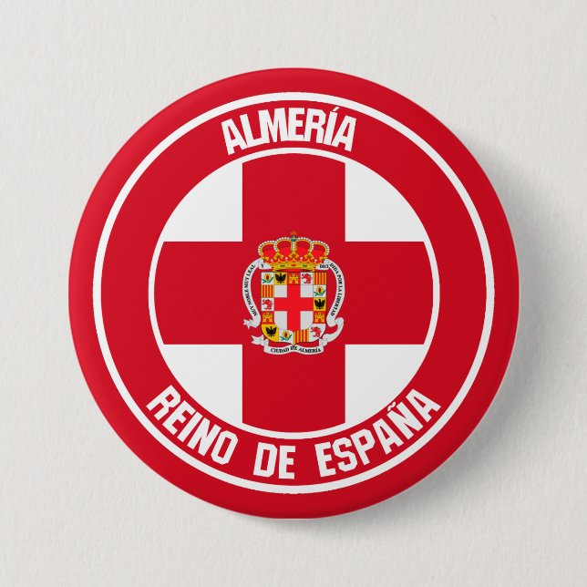 Bóton Redondo 7.62cm Almería Round Emblem (Frente)
