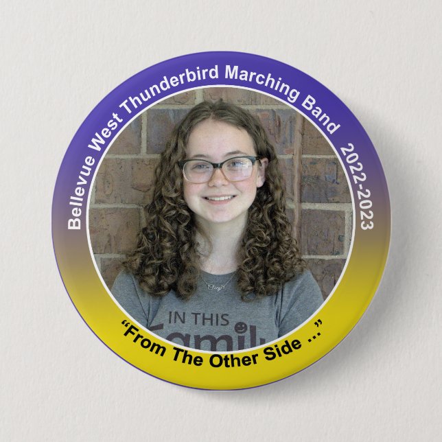 Bóton Redondo 7.62cm Alto Sax Cloey 9 (Frente)