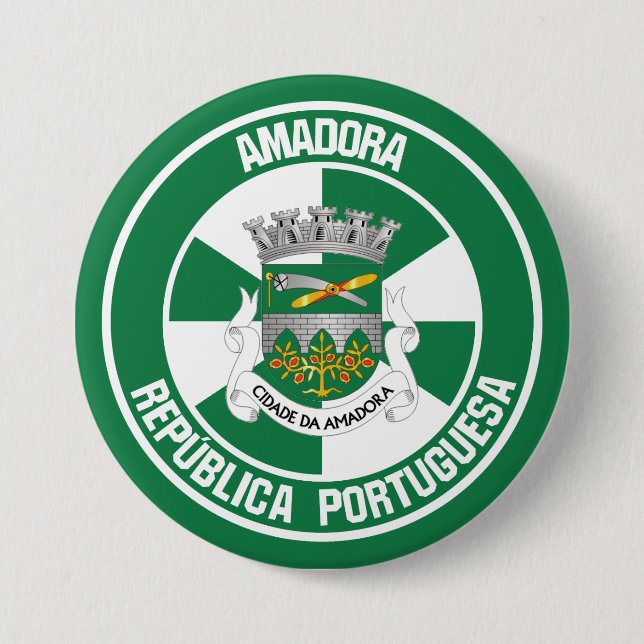 Bóton Redondo 7.62cm Amadora Round Emblem (Frente)