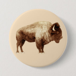 Bóton Redondo 7.62cm American Bison