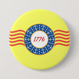 Bóton Redondo 7.62cm Âncoras e Estrelas -