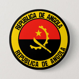 Bóton Redondo 7.62cm Angola Round Emblem