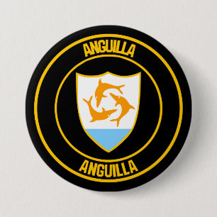 Bóton Redondo 7.62cm Anguilla Round Emblem