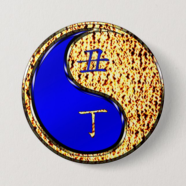 Bóton Redondo 7.62cm Ano do incêndio (Frente)