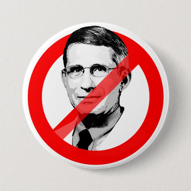 BÓTON REDONDO 7.62CM ANTI DR FAUCI (Frente)