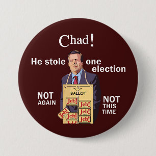 Bóton Redondo 7.62cm Anti-Jeb Bush 2016