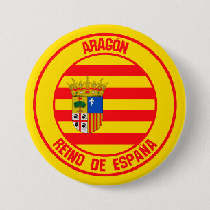 Bóton Redondo 7.62cm Aragón Round Emblem
