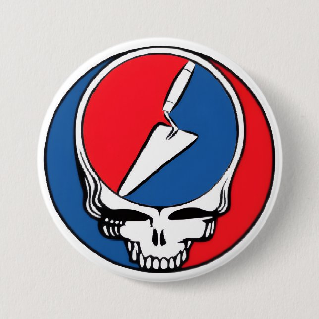 Bóton Redondo 7.62cm Arqueólogo Grateful (Frente)