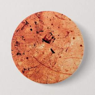 Bóton Redondo 7.62cm Arte contemporânea abstrato laranja