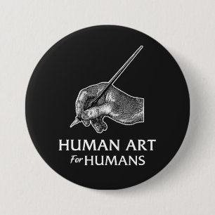 Bóton Redondo 7.62cm Arte Humana Para Humanos