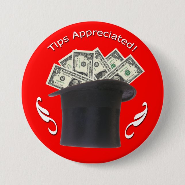 Bóton Redondo 7.62cm As pontas apreciaram o botão (Frente)