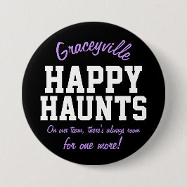Bóton Redondo 7.62cm Assombrações felizes de Graceyville