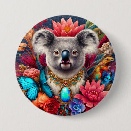 Bóton Redondo 7.62cm Aussie Koala Bear Fashion Button Pin Brooch