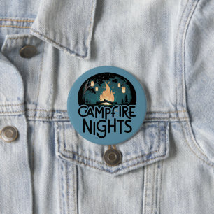 Bóton Redondo 7.62cm Aventura às Noites de Cozy Campfire