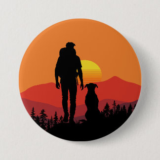 Bóton Redondo 7.62cm Aventuras Pawsome na Natureza