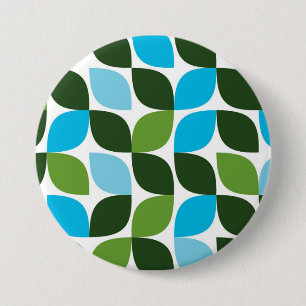 Bóton Redondo 7.62cm Azul, verde, legal, moda, abstrato da natureza mod