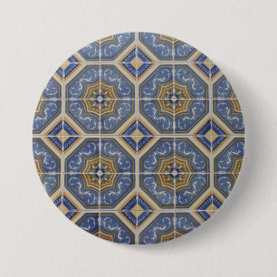 Bóton Redondo 7.62cm Azulejo Português