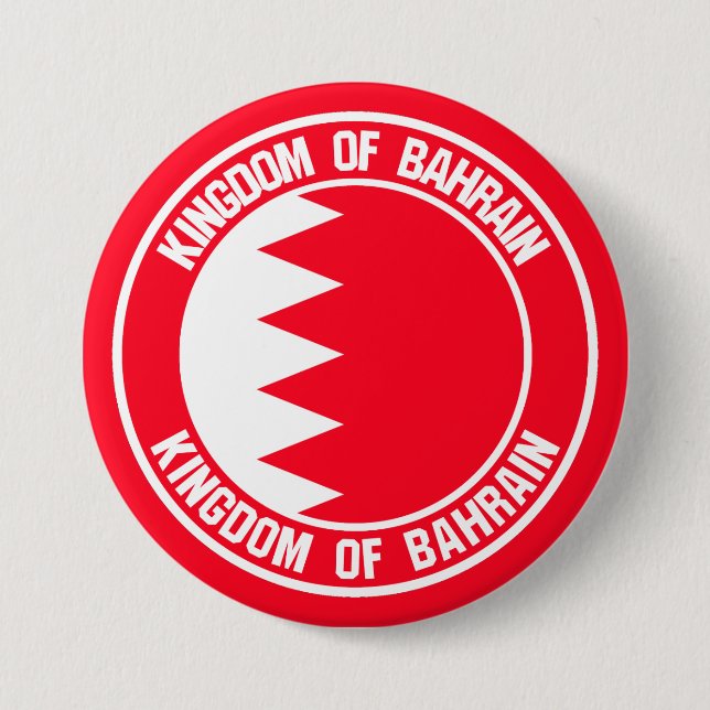 Bóton Redondo 7.62cm Bahrain Round Emblem (Frente)