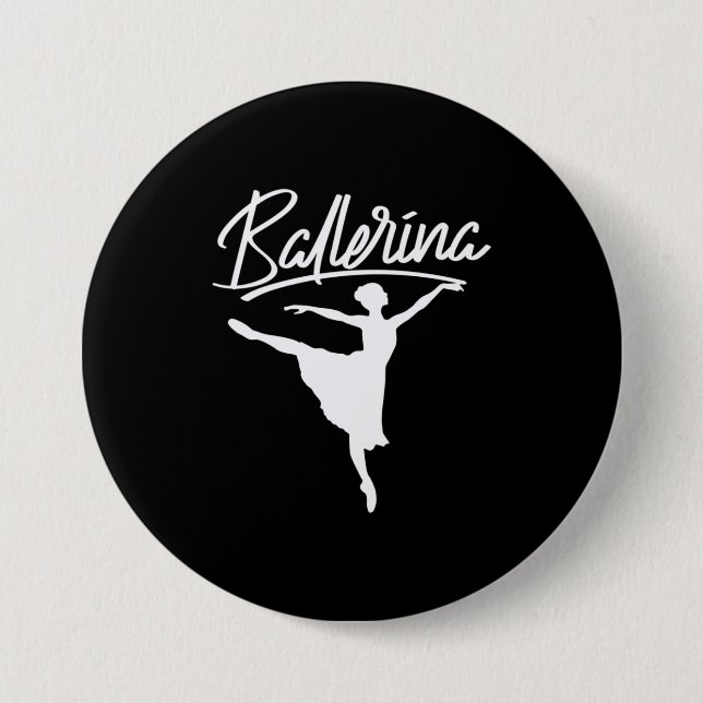 Bóton Redondo 7.62cm Ballerina Dancer (Frente)
