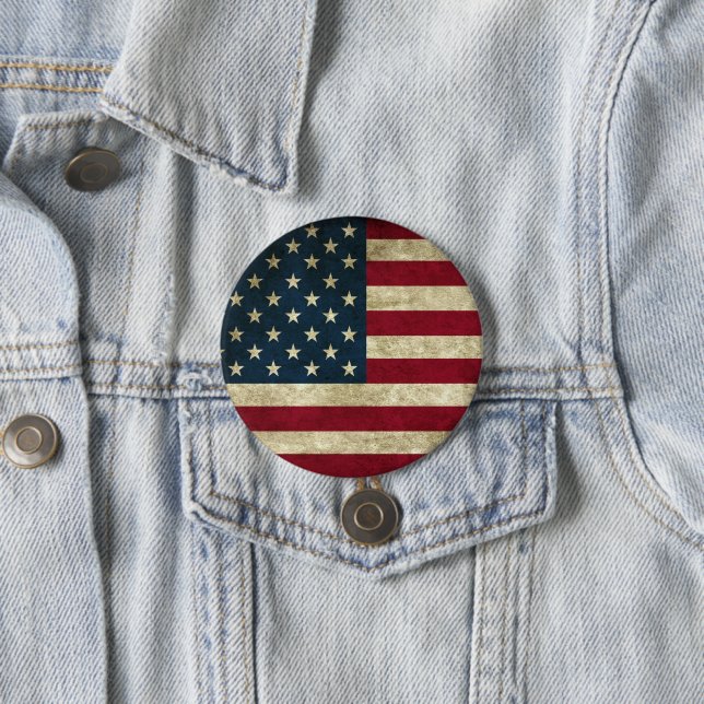 Bóton Redondo 7.62cm Bandeira Americana (In Situ)