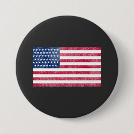 Bóton Redondo 7.62cm bandeira americana