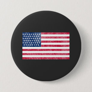 Bóton Redondo 7.62cm bandeira americana