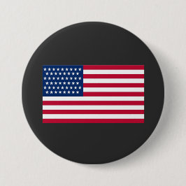Bóton Redondo 7.62cm bandeira americana