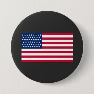 Bóton Redondo 7.62cm bandeira americana
