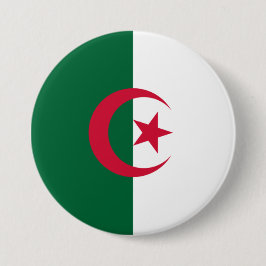 Bóton Redondo 7.62cm Bandeira da Argélia