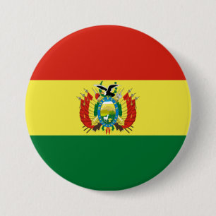 Bóton Redondo 7.62cm Bandeira da Bolívia