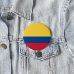 Bóton Redondo 7.62cm bandeira da Colômbia