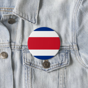 Bóton Redondo 7.62cm bandeira da Costa Rica