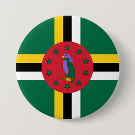 Bóton Redondo 7.62cm Bandeira da Domínica