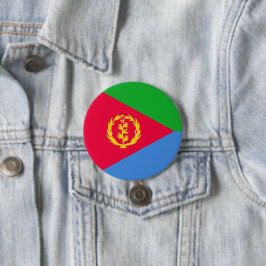 Bóton Redondo 7.62cm Bandeira da Eritreia