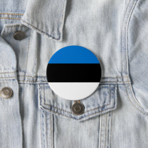 Bóton Redondo 7.62cm Bandeira da Estônia