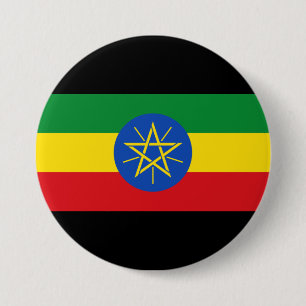 Bóton Redondo 7.62cm Bandeira da Etiópia
