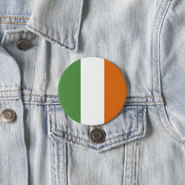 Bóton Redondo 7.62cm Bandeira da Irlanda (In Situ)
