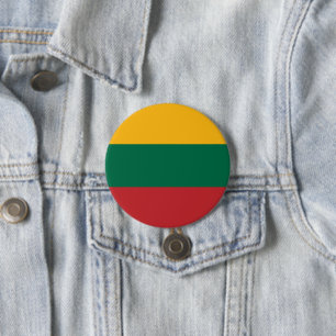 Bóton Redondo 7.62cm Bandeira da Lituânia