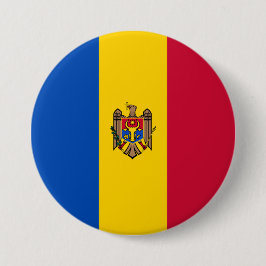 Bóton Redondo 7.62cm Bandeira da Moldávia